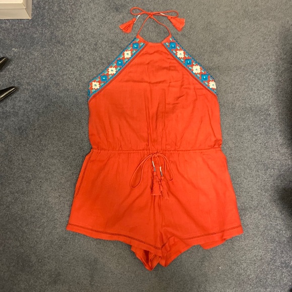Piper by Townsen red romper with low back size L - Picture 1 of 3